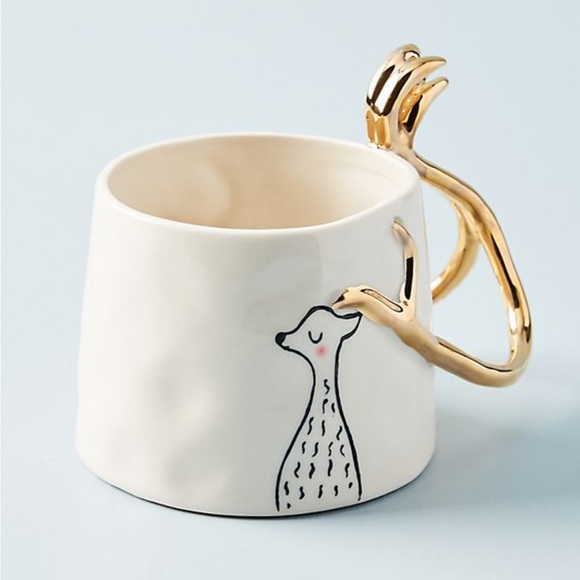 Anthropologie Other - Anthropologie Fauna Fete Stag Mug by Gail CC Ceramics